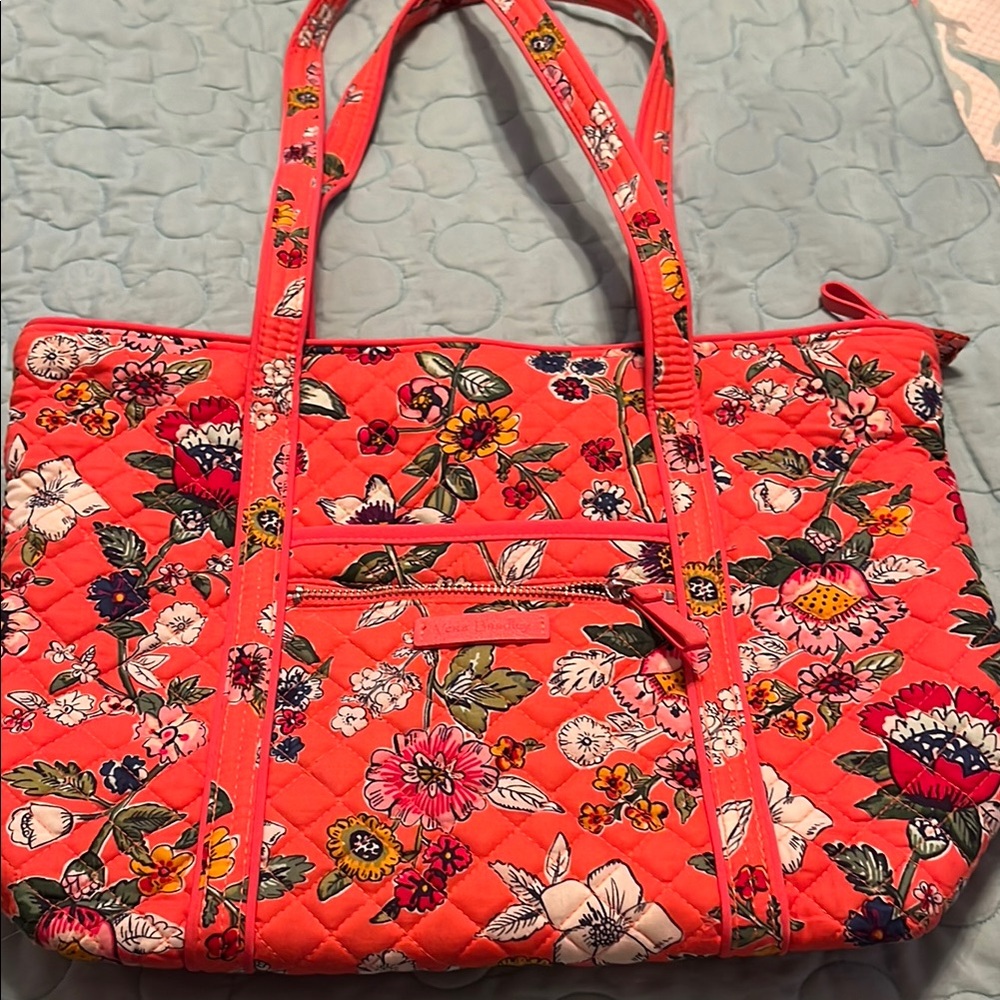 Floral Quilted Tote Bag
